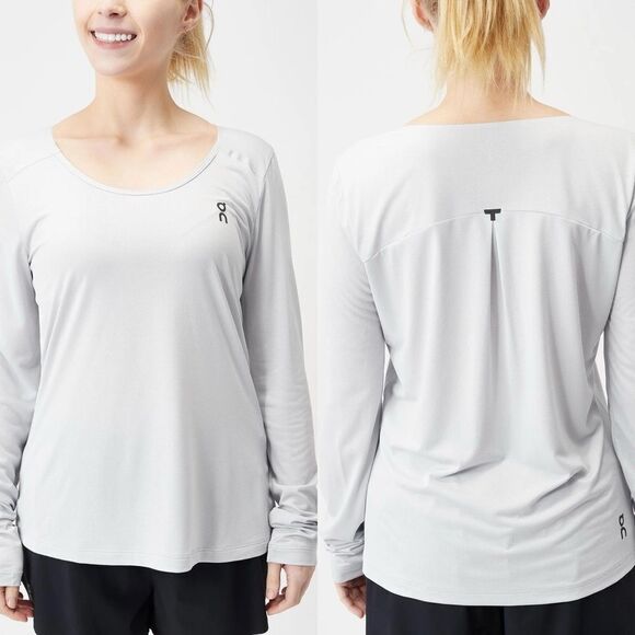 On Running Glacier Performance Long Sleeve Running Top Silver Grey Size L - Picture 16 of 16